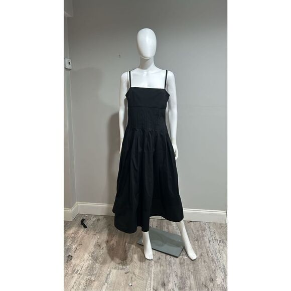 PROENZA Schouler Black Sleeveless Corset Midi Dress Size 8 MSRP $1190 current!!! - Picture 2 of 13